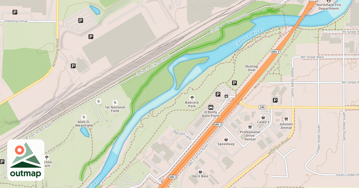Map of CROCT Trail from Walgreens