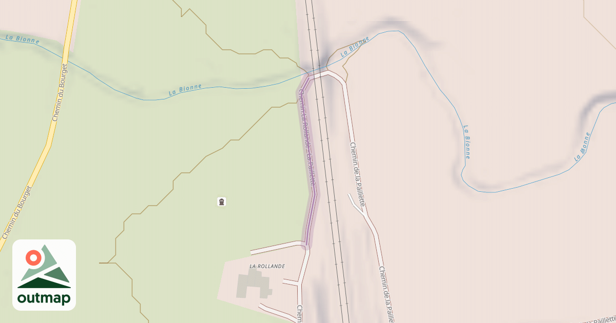 Map of Chemin La Rollande - La Paillette