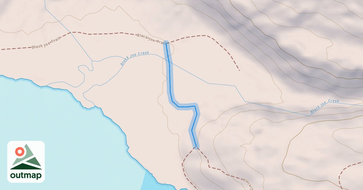 Map of Black Joe Trail