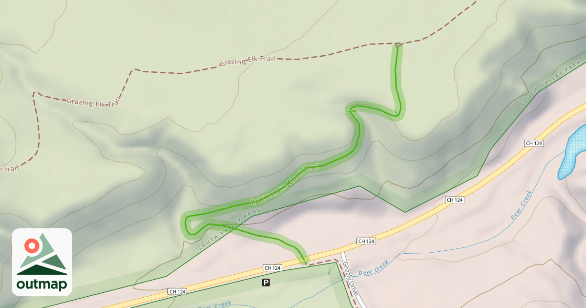 Map of Rattlesnake Gulch Trail