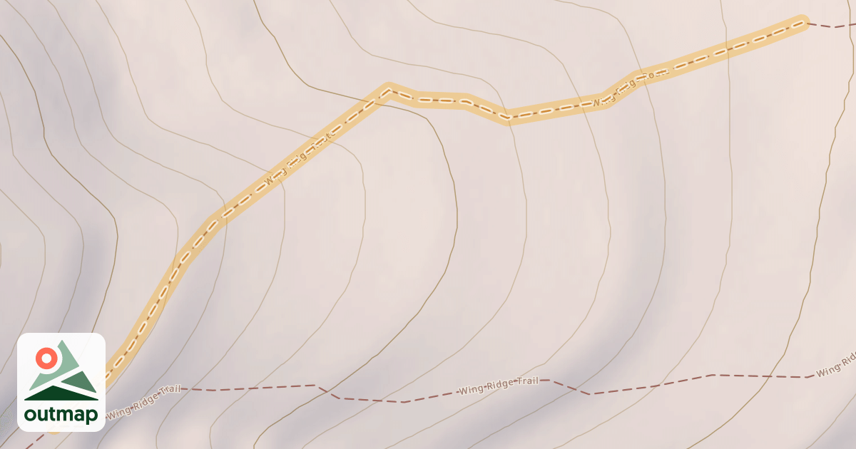 Map of Wing Ridge Route