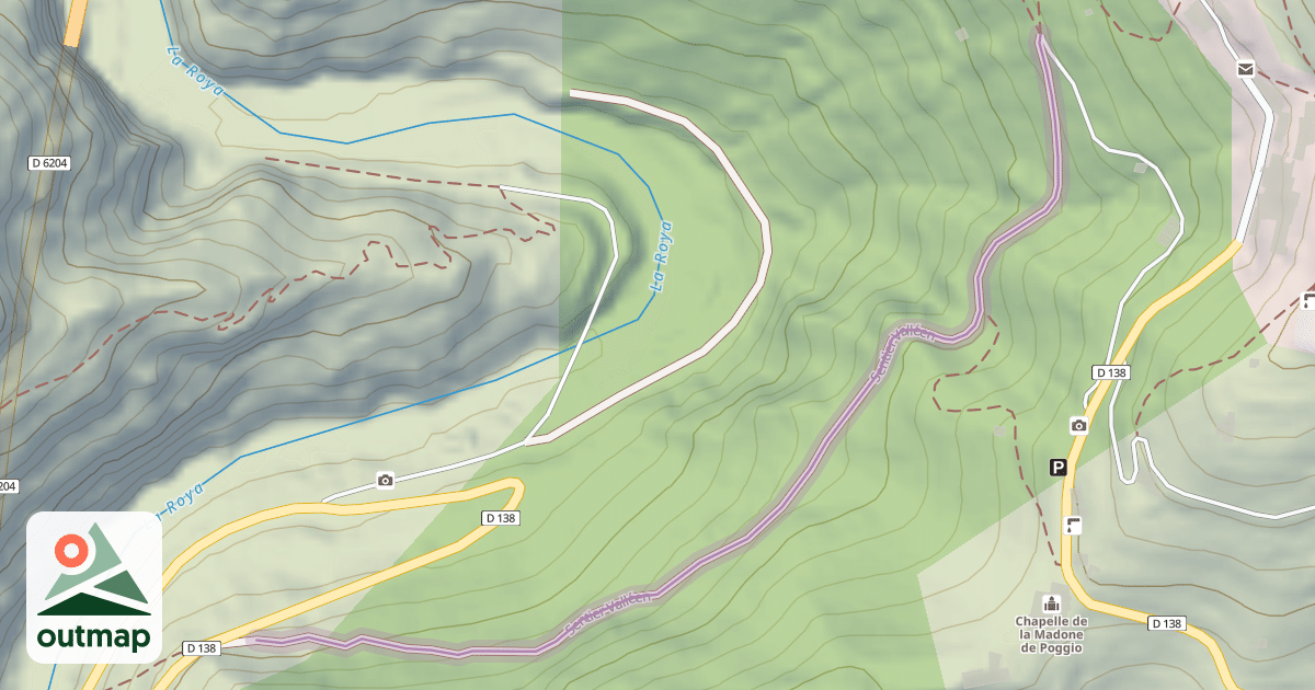 Map of Sentier Valléen