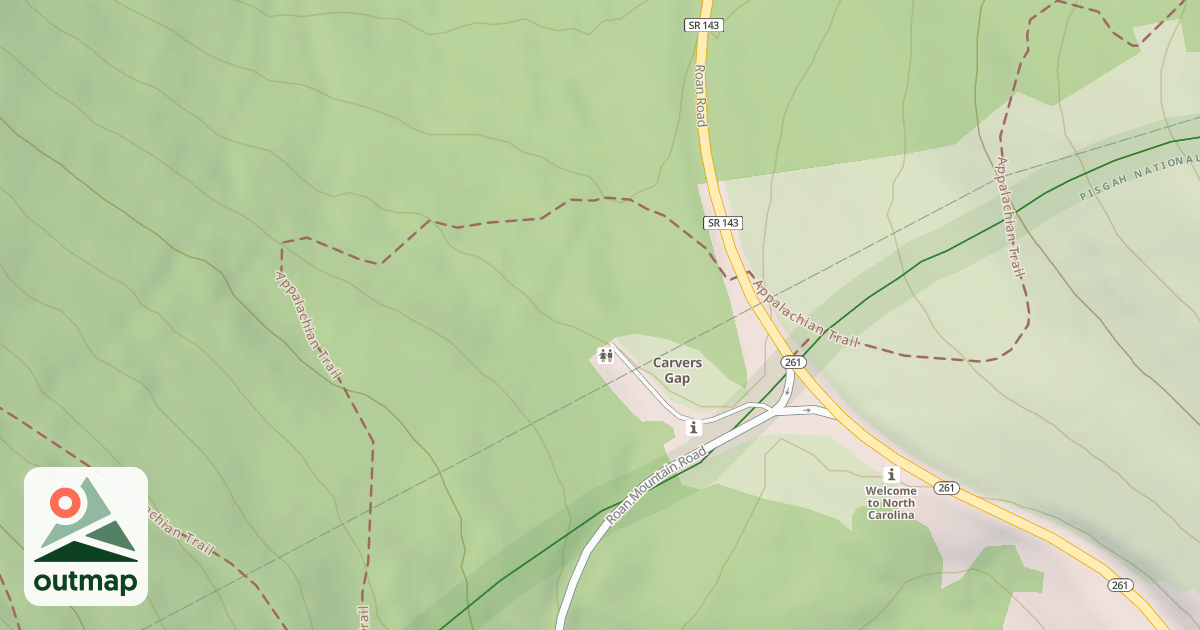 Map of CARVER GAP PARKING
