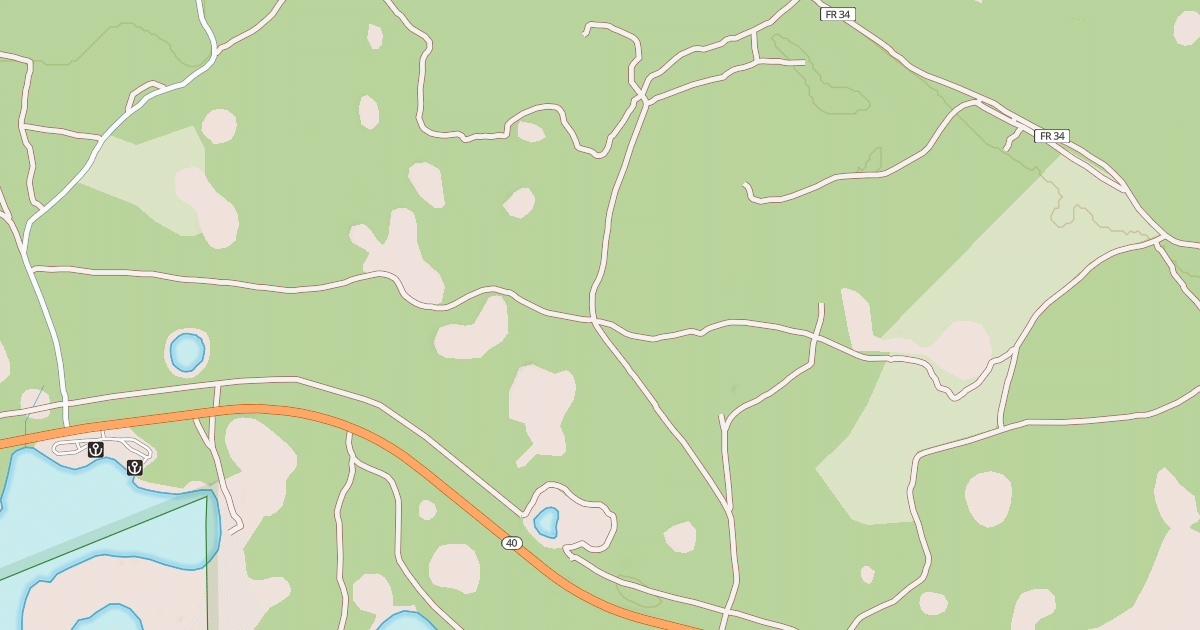 Map preview of USFS National Forest System Roads {EE2B341B-26E0-47BE-8429-CE0DB4784B29}