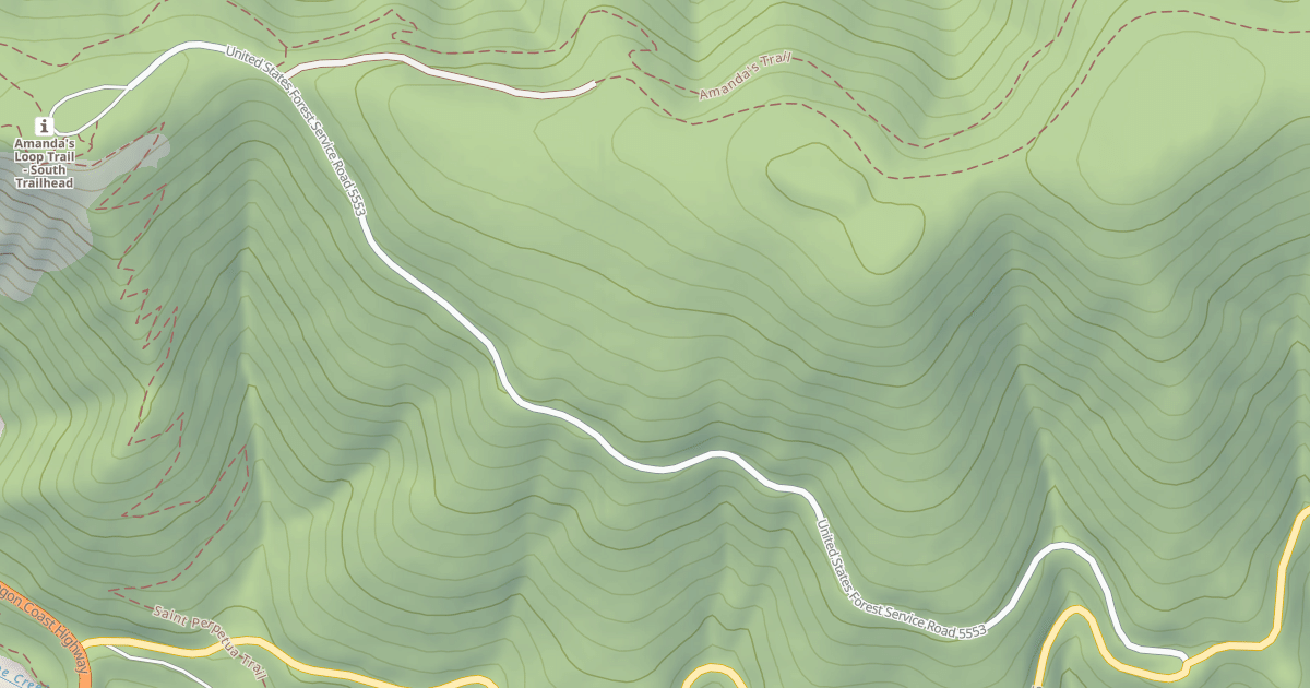 Map preview of USFS Motor Vehicle Use Map Roads {A81A92DB-8A50-4425-B6F9-D7ABFCB26911}
