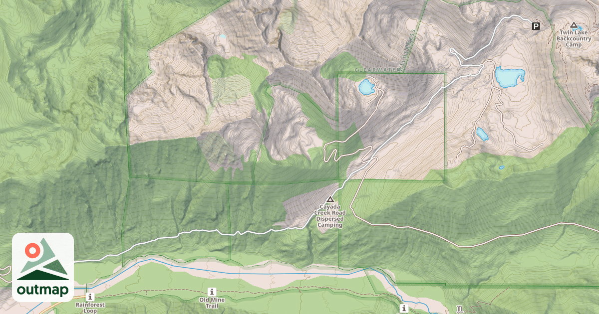 Map of CAYADA CREEK