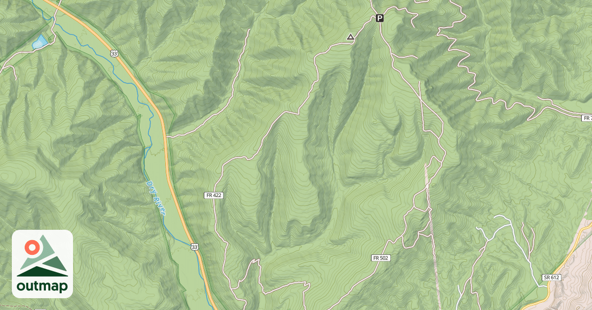 Map of Rocky Run