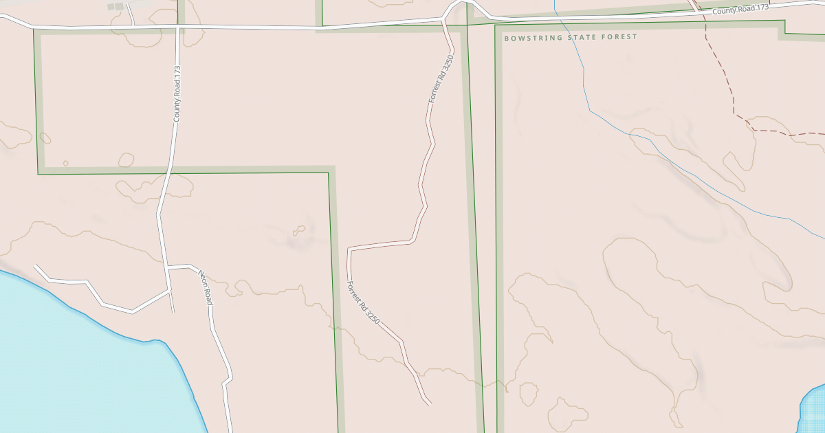 Map preview of EAST BOWSTRING SPUR 3250