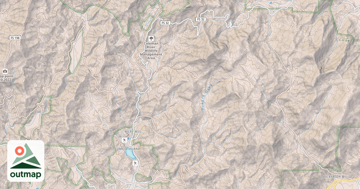 Map of PATTERSON GAP