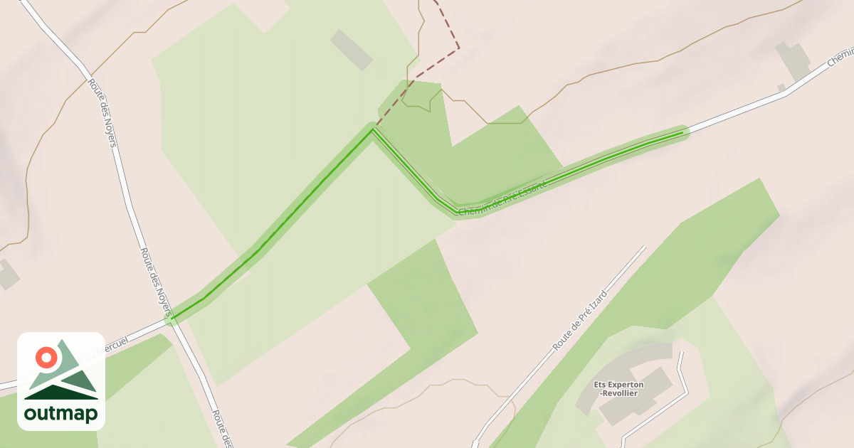 Map of Chemin de Pré Essarté