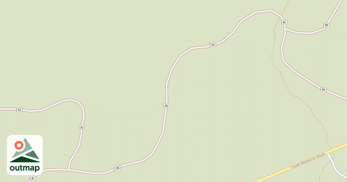 Map of Millican Plateau Tr 86