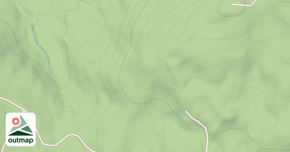 Map of Upper Rosie's Trail