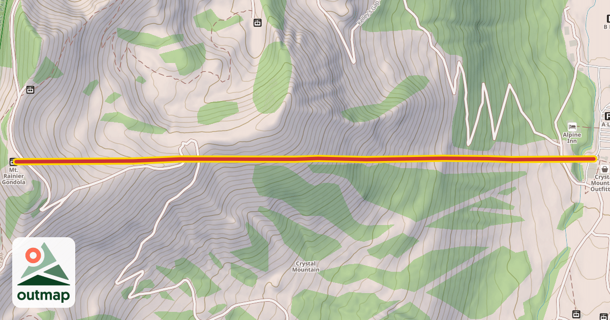 Map of Mt. Rainier Gondola