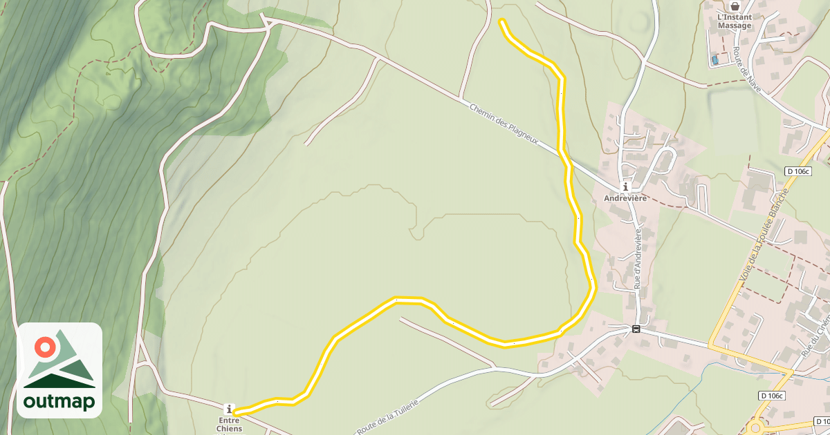 Map of La Scandinave - Vers Liaison Méaudre