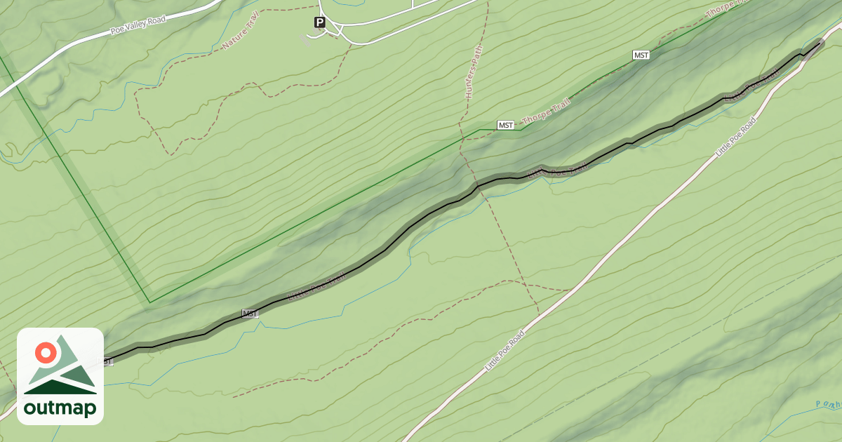 Map of Little Poe Trail