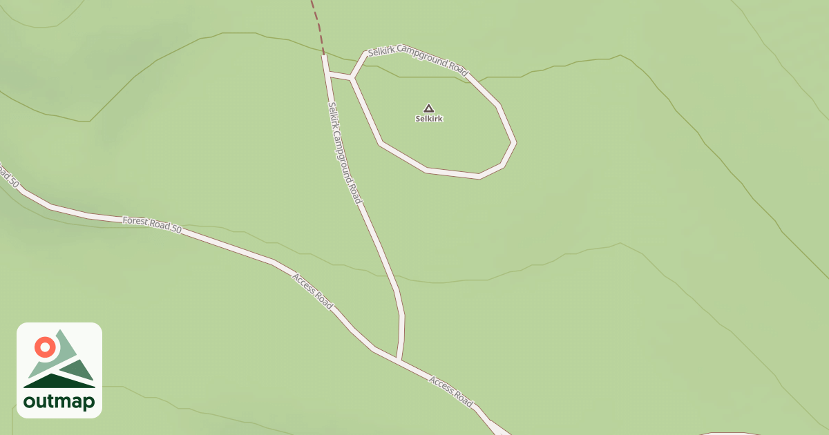 Map of SELKIRK CG