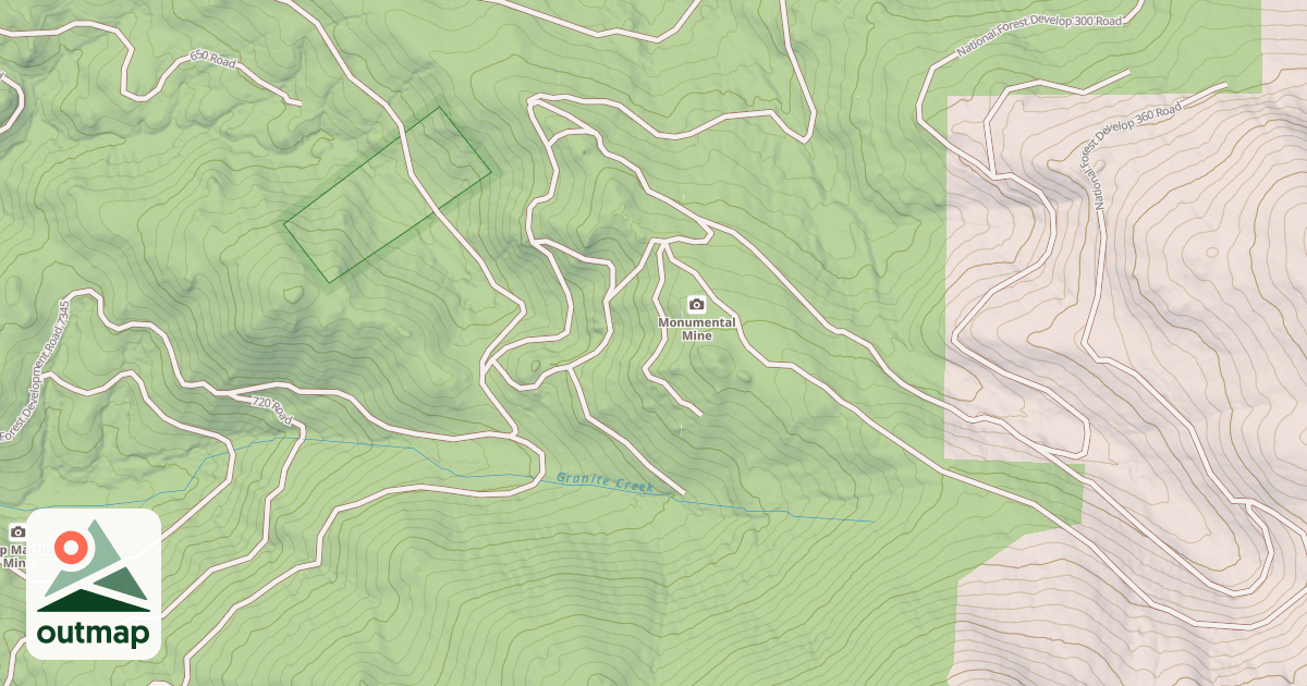 Map of MONUMENTAL MINE