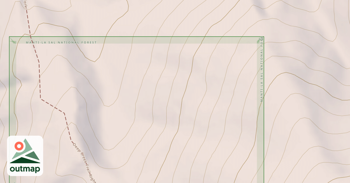Map of DEER GULCH TRAIL/ RIGHT FORK