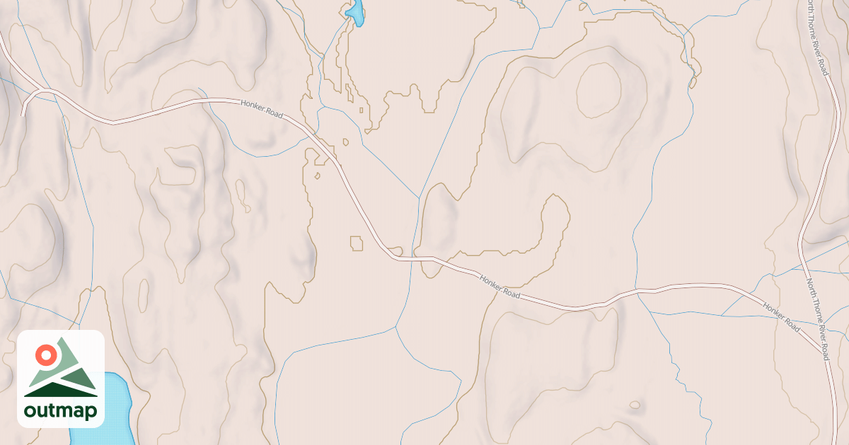 Map of HONKER