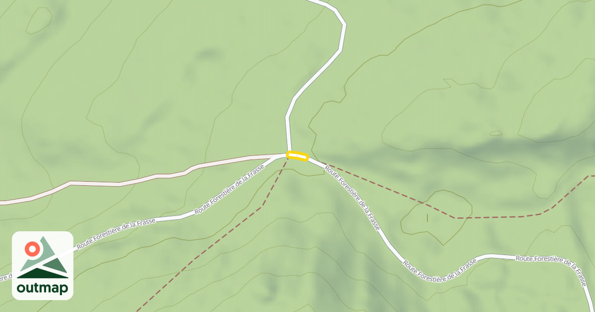 Map of Route Forestière de la Frasse