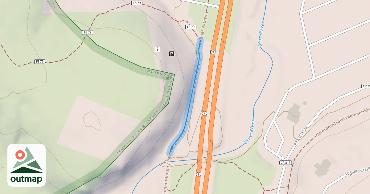 Map of Summit County Recreational Pathway