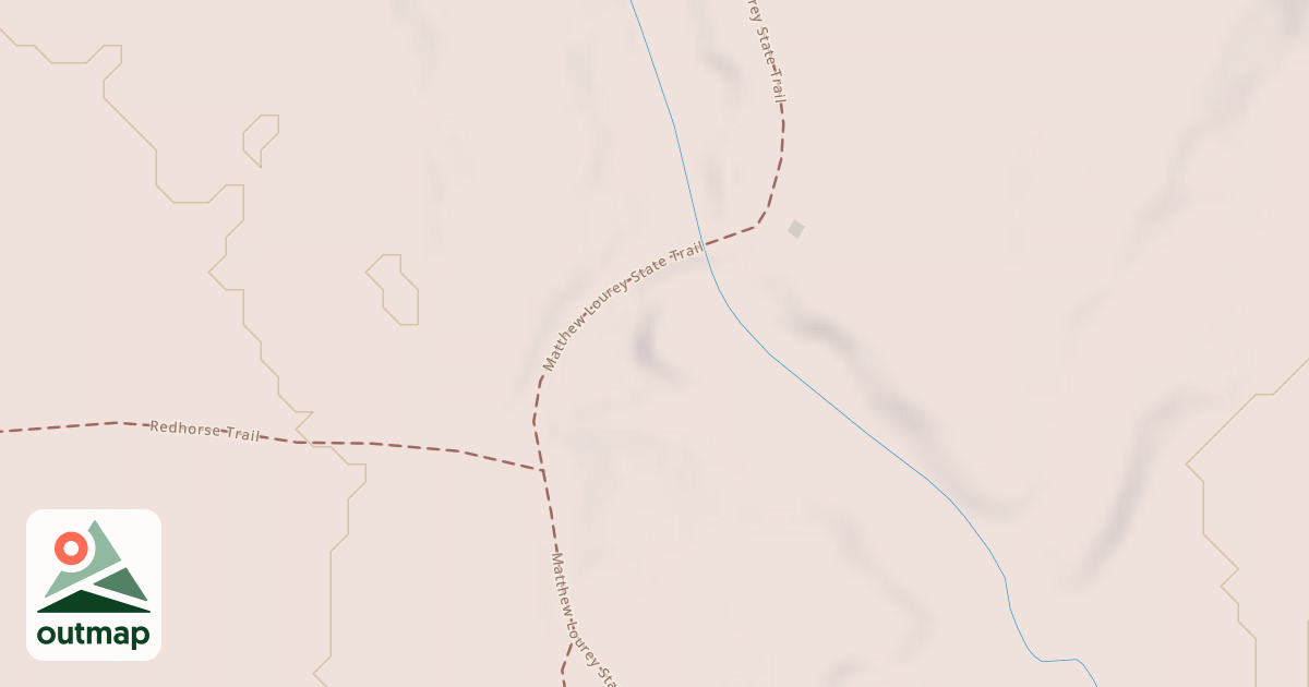 Map of Matthew Lourey State Trail