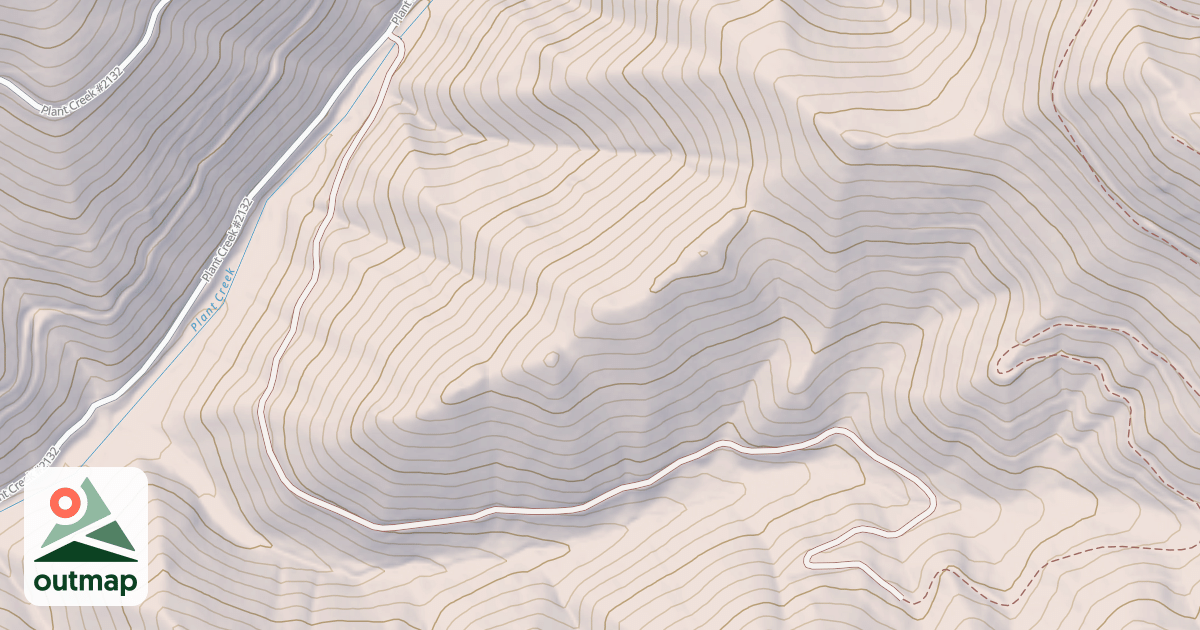 Map of EAST FORK PLANT CREEK SPUR
