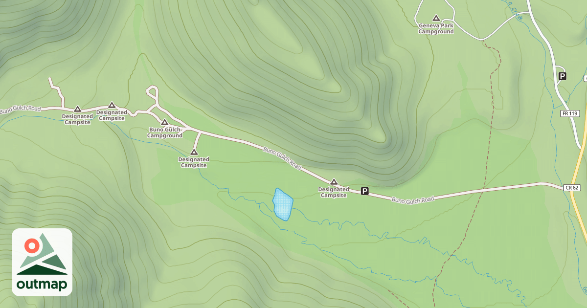 Map of BUNO GULCH