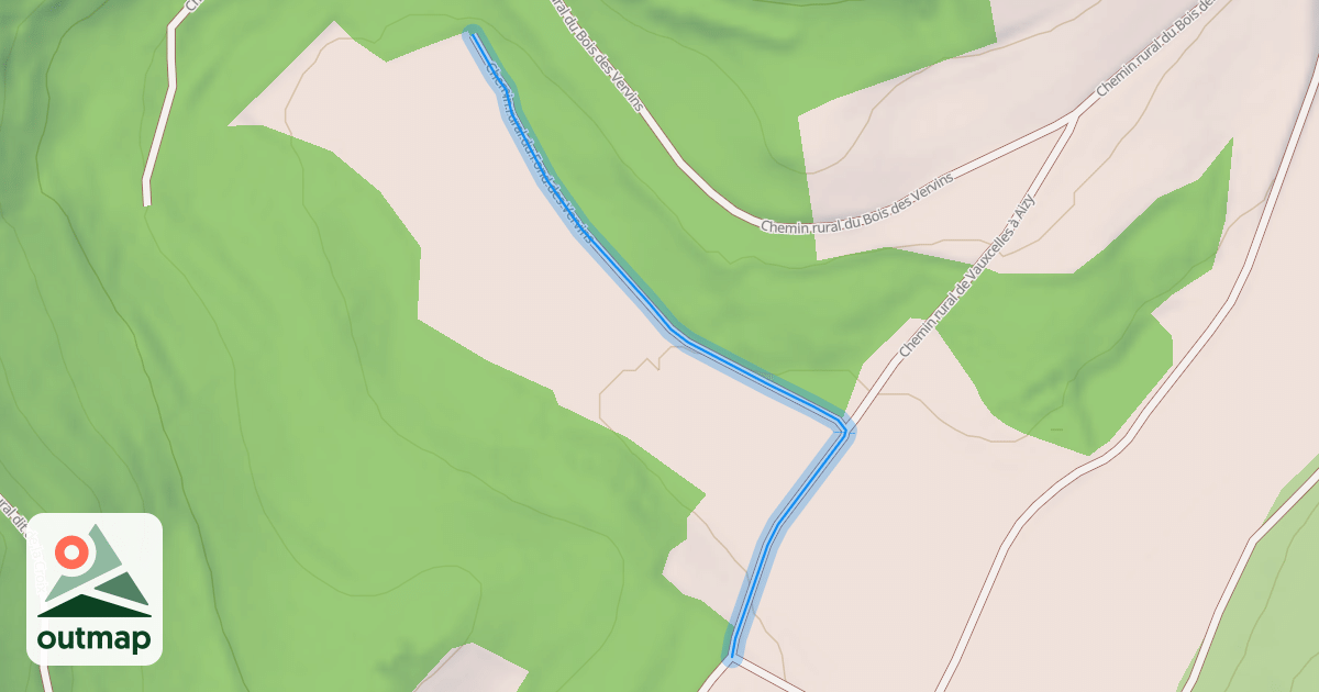Map of Chemin rural du Fond des Vervins