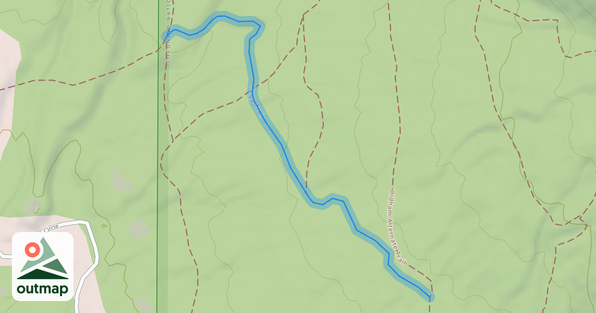 Map of Pegg Trail