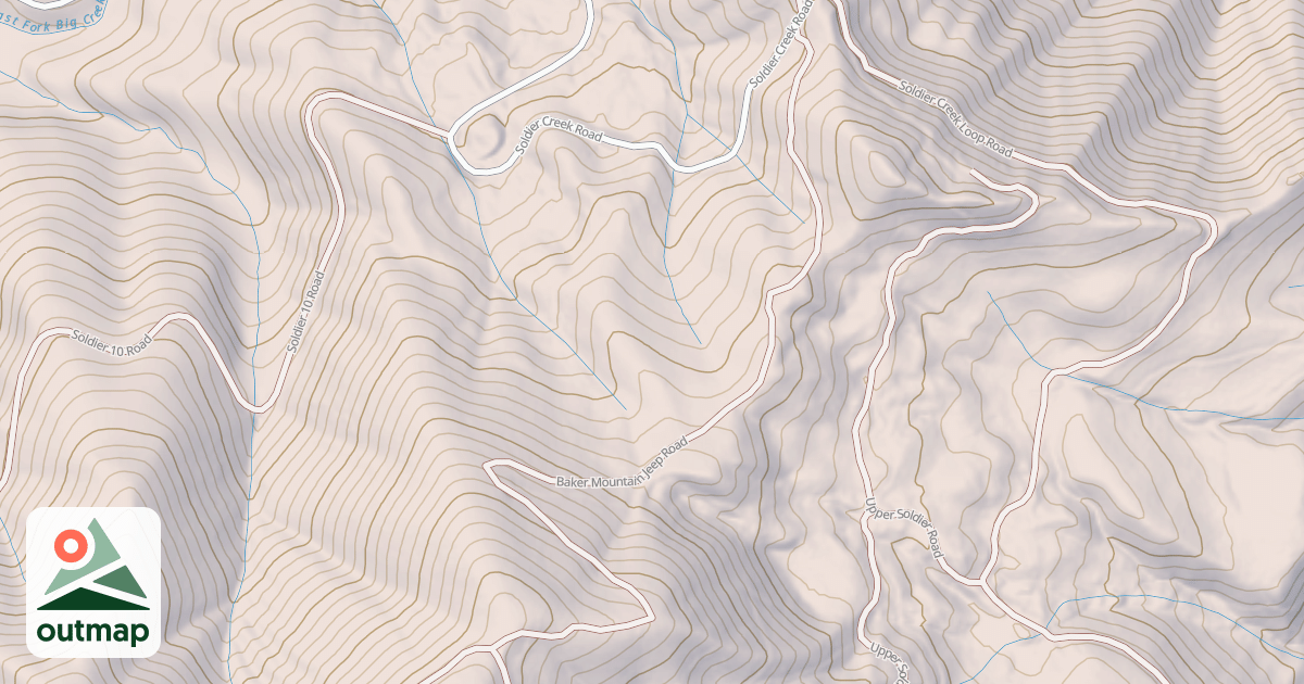 Map of BARKER MTN JP
