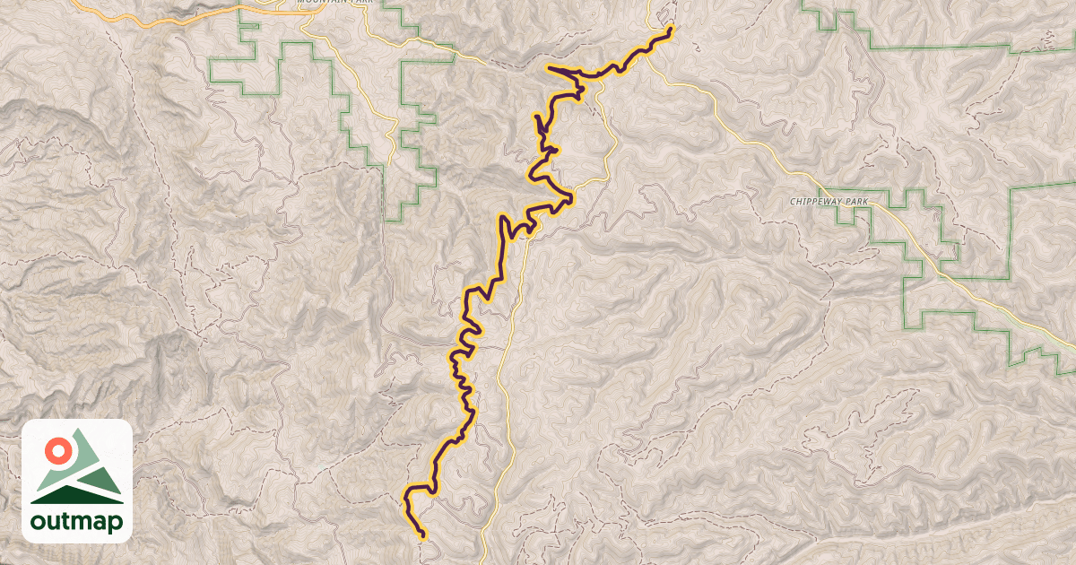 Map of Rim Trail (105)