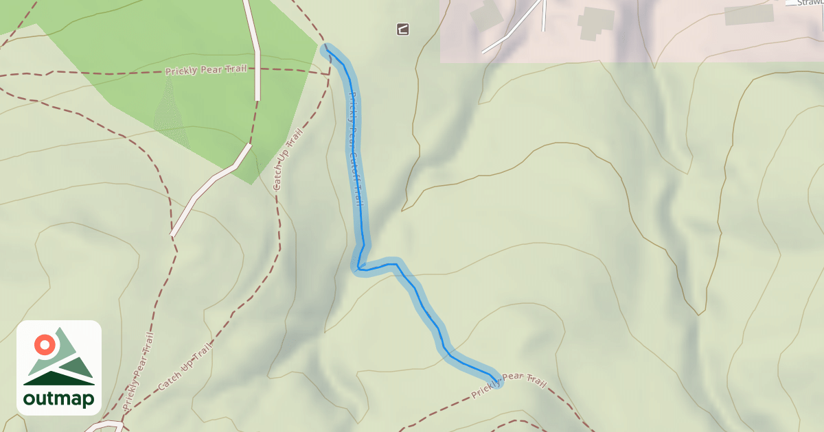 Map of Prickly Pear Cutoff Trail