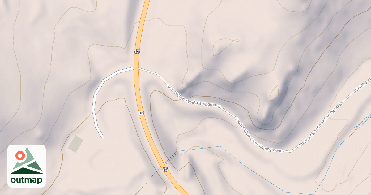 Map of SOUTH FORK C.G.