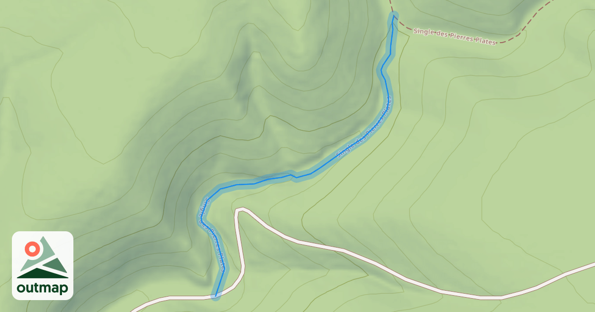 Map of Single des Pierres Plates