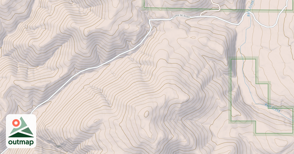 Map of BULL CREEK
