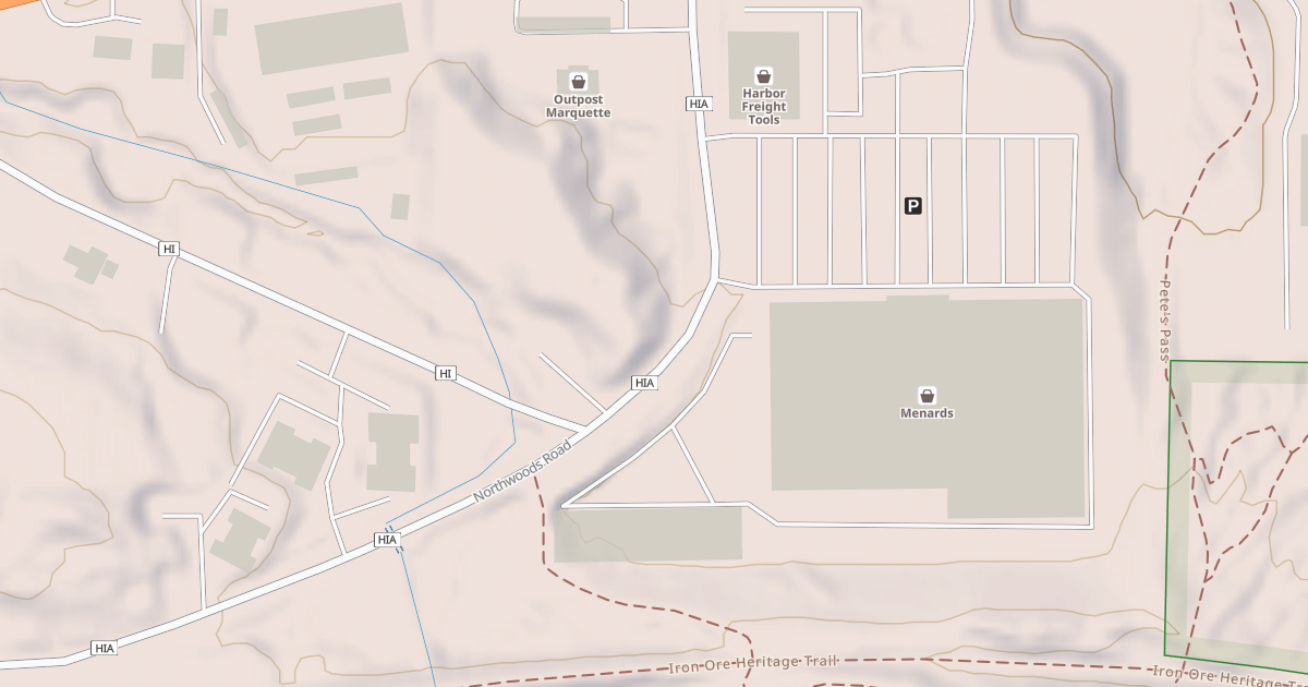 Map preview of Iron Ore Heritage Trail