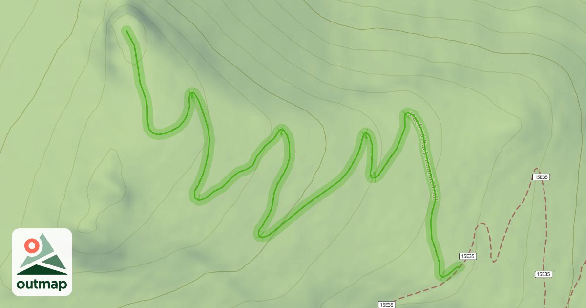 Map of Stanford Rock Summit Trail