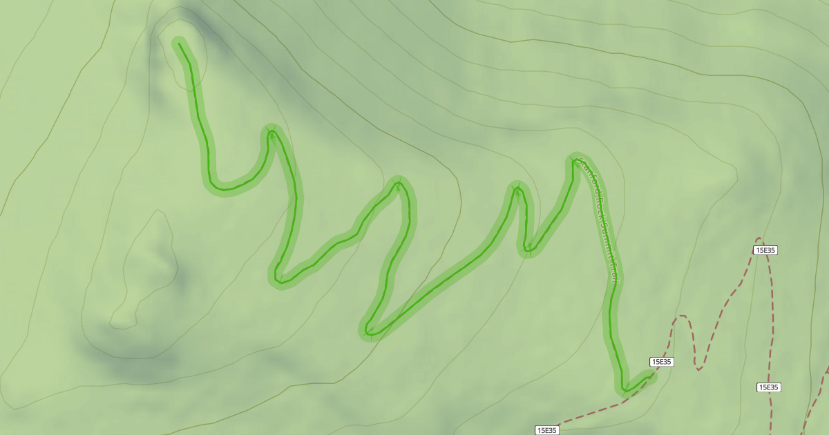 Map preview of Stanford Rock Summit Trail