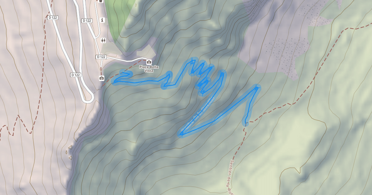 Map preview of Sentier de la Rocaille