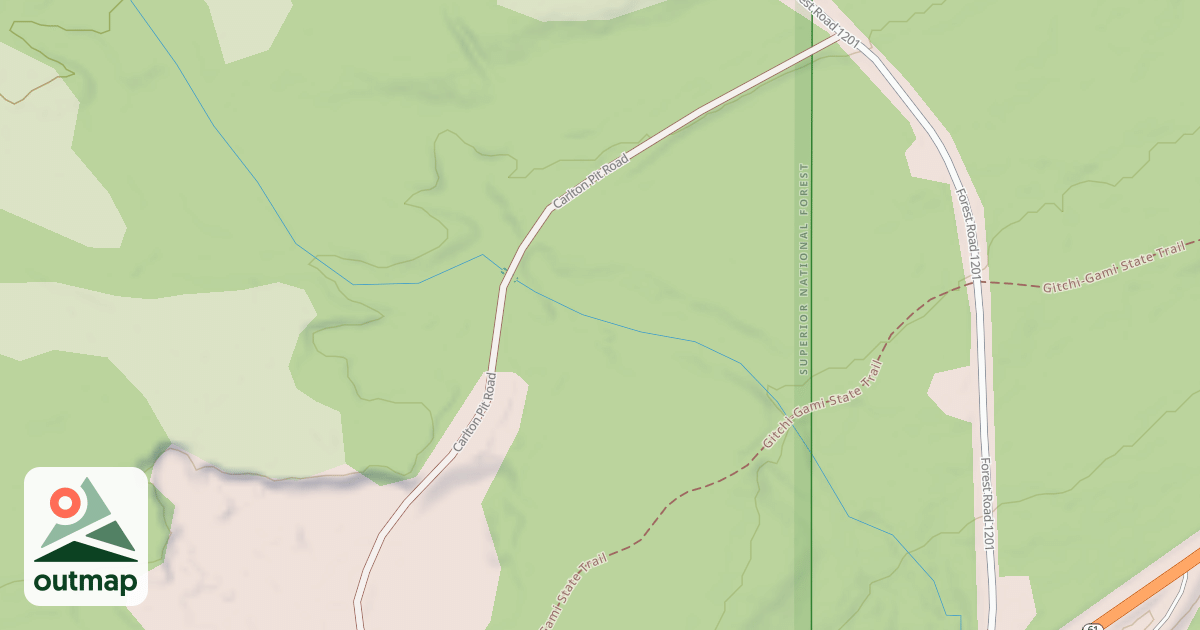 Map of CARLTON PIT