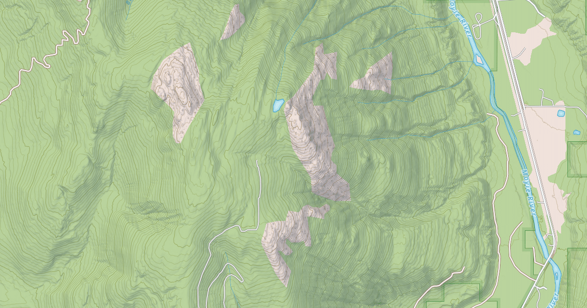 Map preview of Rutledge Creek