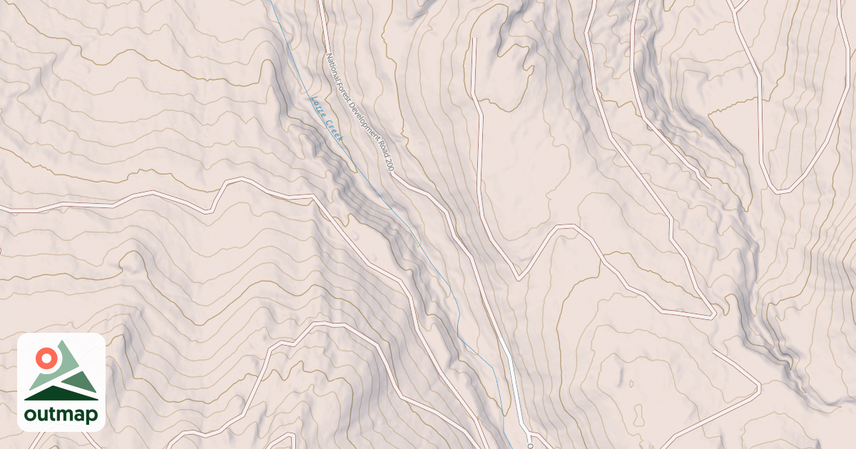 Map of LOTZE CREEK RD
