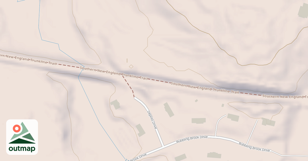 Map of Southern New England Trunkline Trail