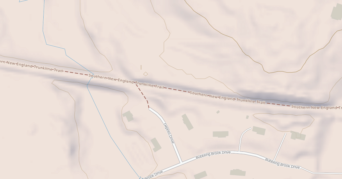 Map preview of Southern New England Trunkline Trail