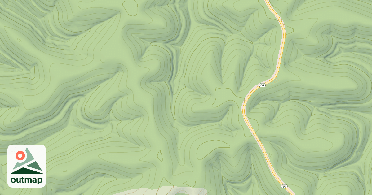 Map of LOG CABIN HOLLOW