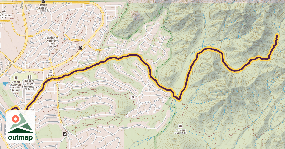 Map of Quartz Trail