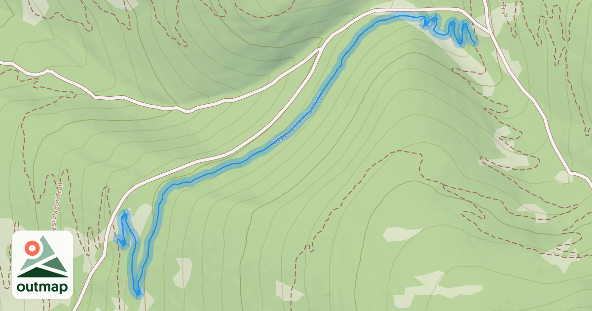 Map of Upper Escalador Trail