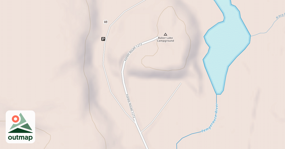 Map of BAKER LAKE CAMPSITE