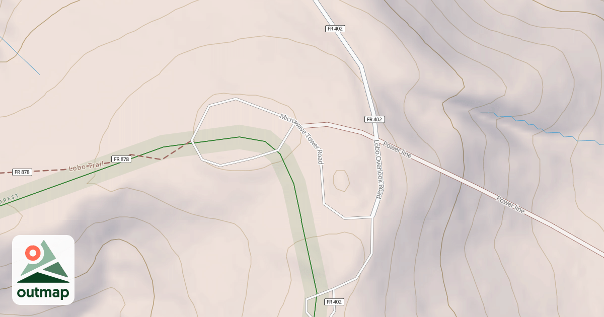 Map of MICROWAVE TOWER